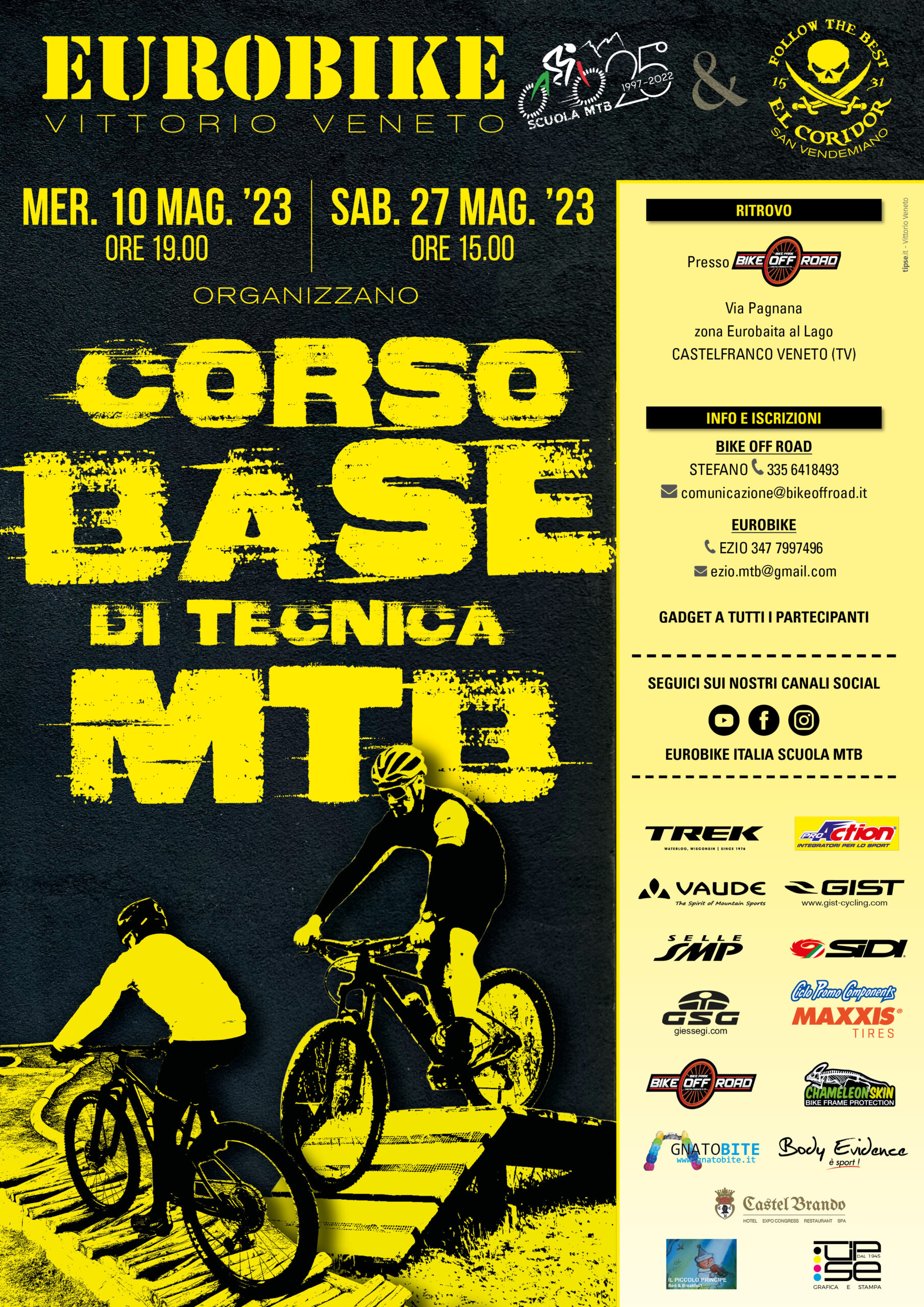 CORSO TECNICA BASE MTB in pista 10-27 maggio