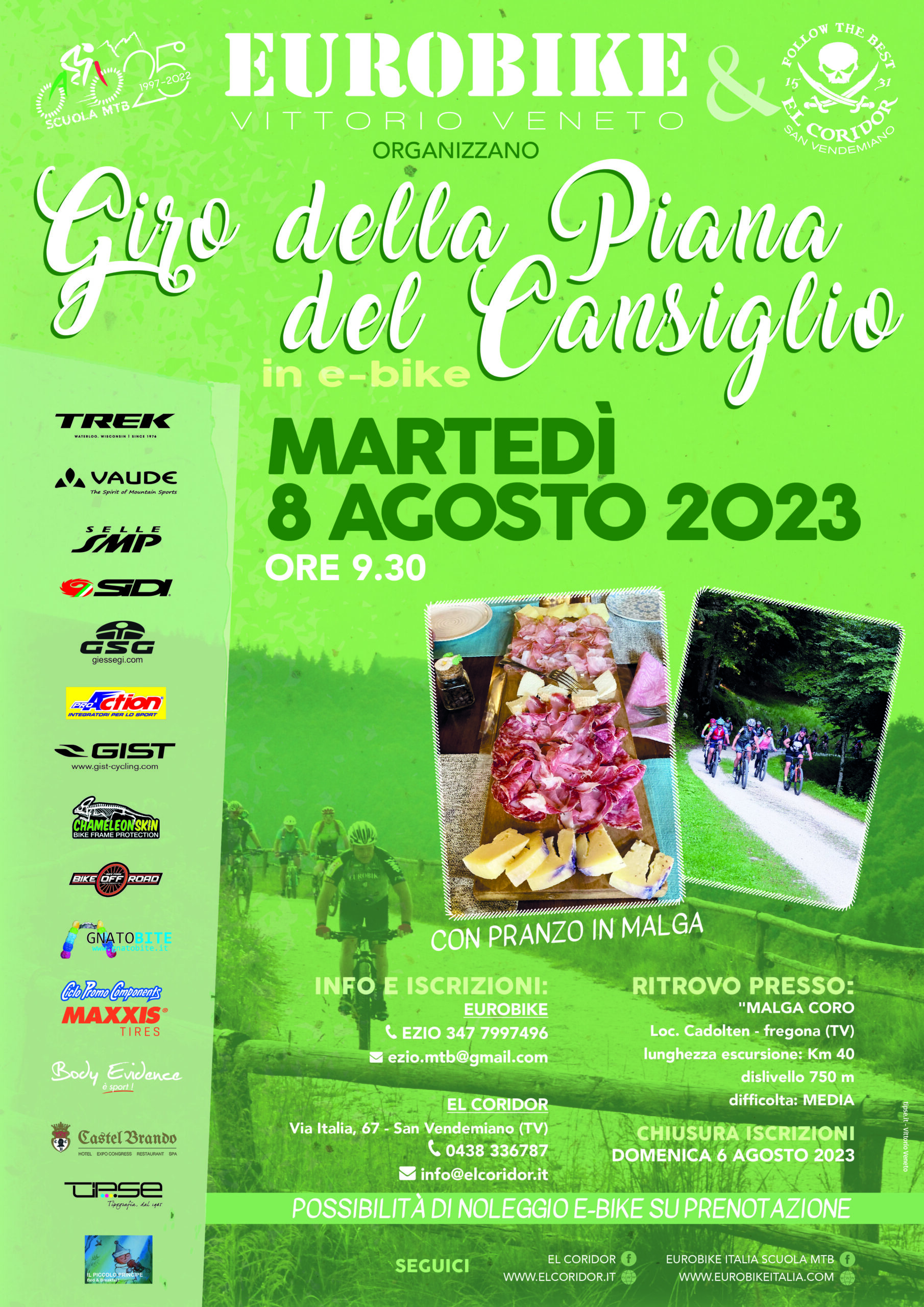 Locandina Giro della Piana Cansiglio 8 agosto 23